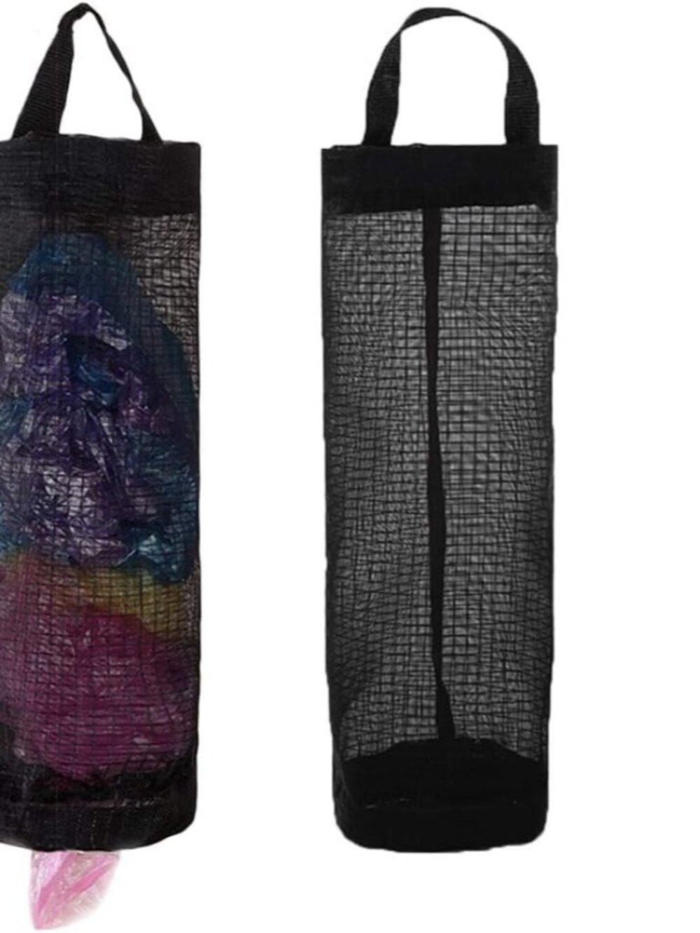 Plastic Bag Holder, Mesh Grocery Bag Holder Storage Bag Dispenser